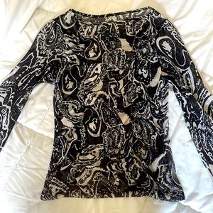 Sheer over top (long sleeve)